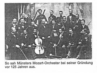 Das Mozart-Orchester vor 125 Jahren